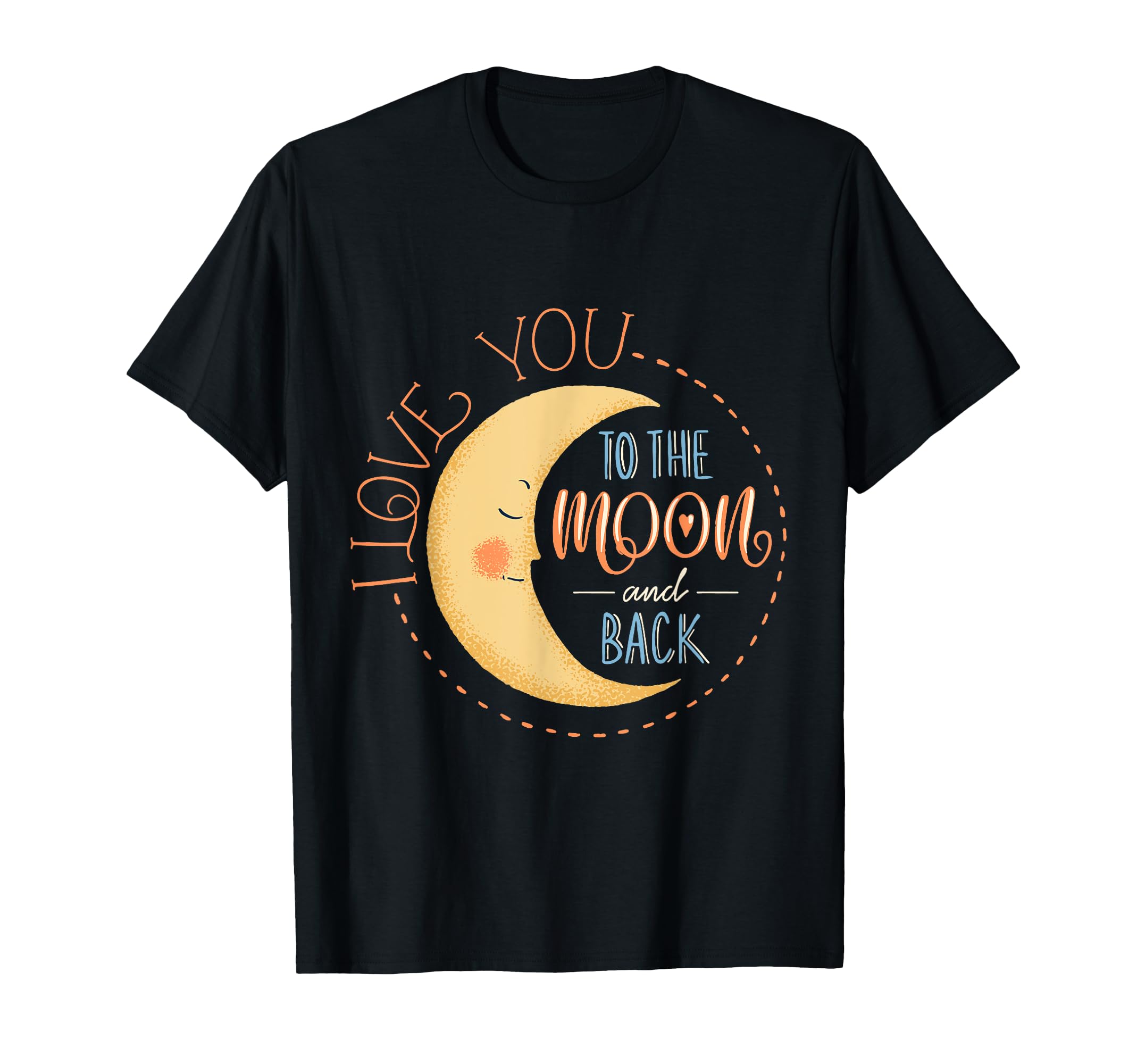 T-shirt Donna I Love You To The Moon And Back &ndash; Cotone Girocollo Daytripper Clothing