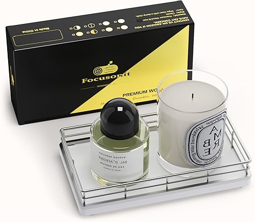 Miniatura 23 de Bandeja de tocador de baño de madera de acacia, bandeja pequeña de encimera de 11 pulgadas de largo para tocador, mesa, encimera de cocina, barra