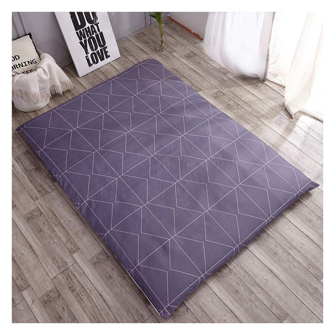 WYJHNL Zip Mattress Protector Soft Mattress Cover Fits for Futon Mattress,tatami Mattress, Soft Mattress,up to 2.7inch Deep,F,180x200cm(71x79inch)