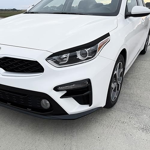 Miniatura 3 de SlickMod Tinte de humo de vinilo precortado para faros delanteros Kia Forte 2019-2021 (3. párpado de faro, 20% humo oscuro)
