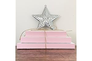 Delightful Decorative Book Stacks: A Touch of Pale Pink Charm