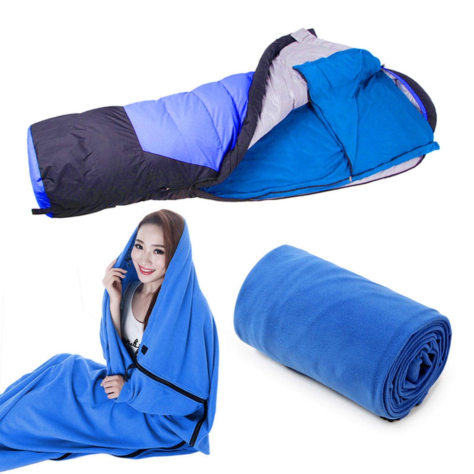 Schlafsack, Polar Fleece Schlafsack, Outdoor Four Seasonspolar Ortable Sleeping Bag, Portable Plush Creature Sleeping Bag, Tent Bed Camping For Outdoor Camping Hiking Backpacking Sport & Freizeit