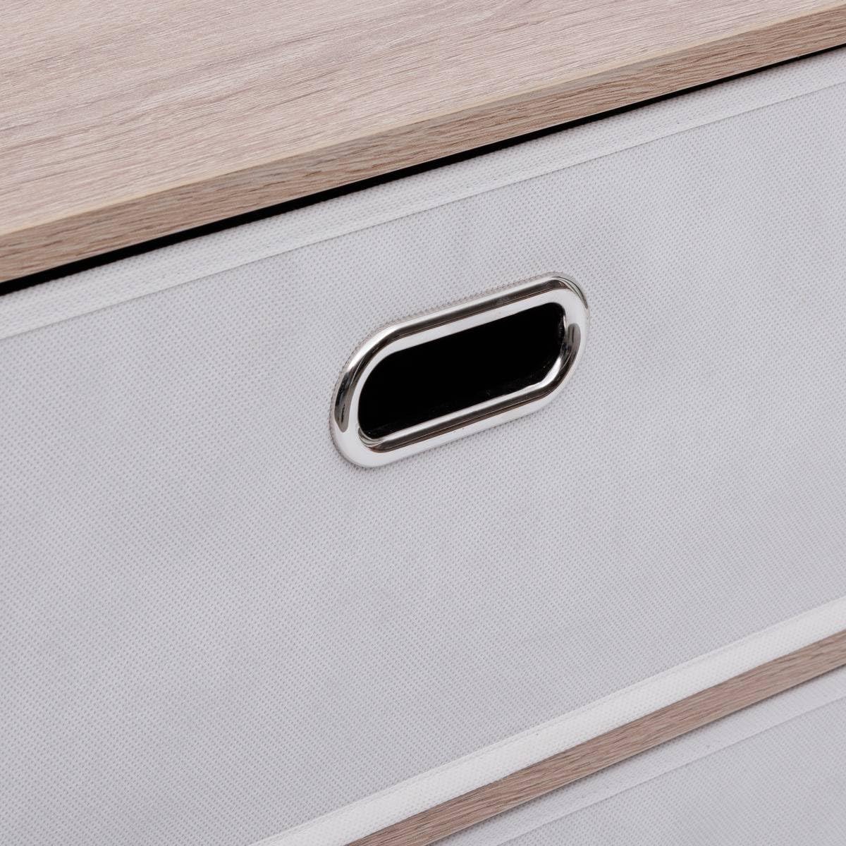 5 five simply smart 5Five - Commode Dress UP Beige - 5 Tiroirs - 50x30x100cm - Meuble de Rangement Fonctionnel, Organisation Chambre, Mobilier Design et Pratique