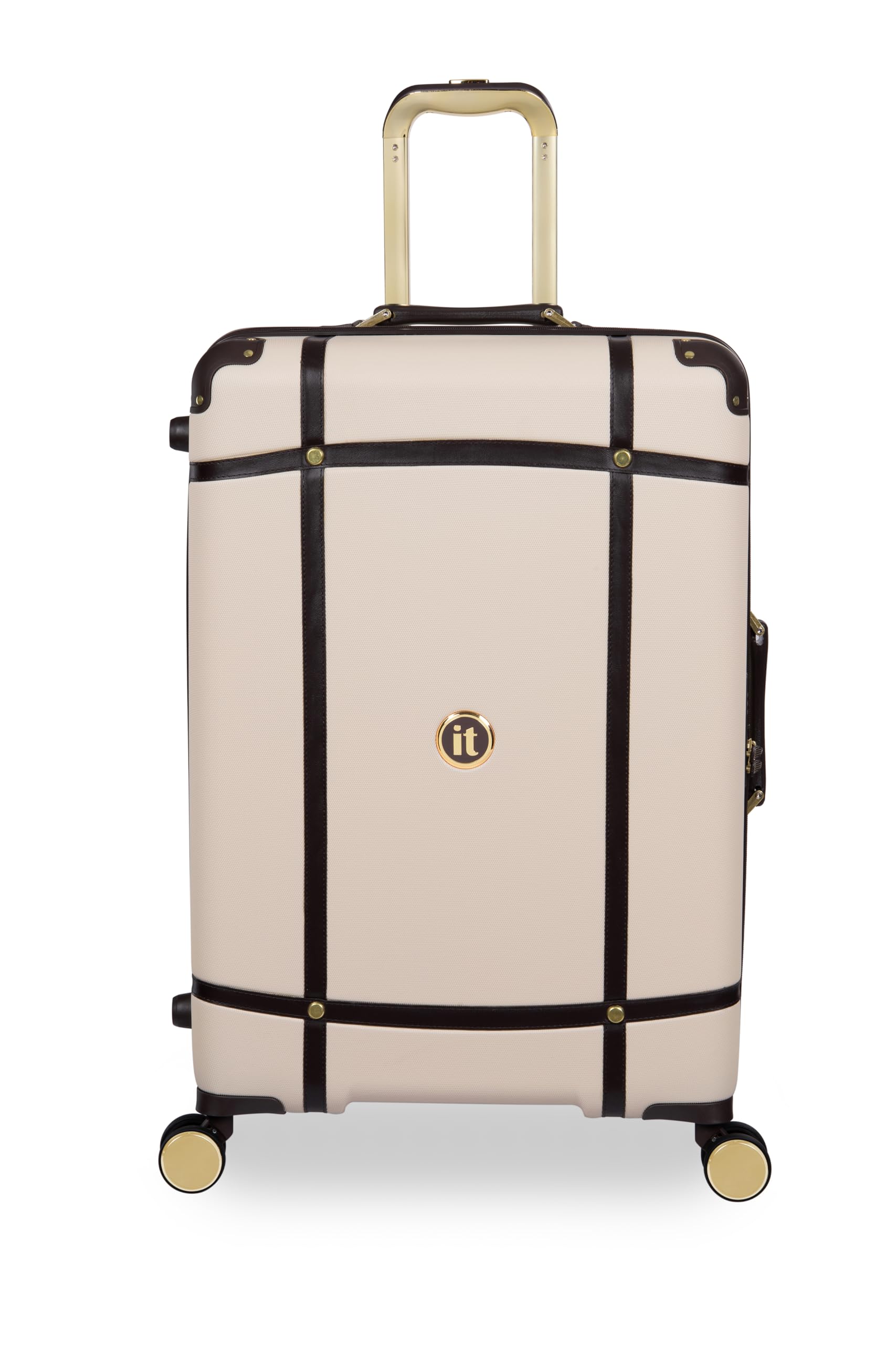 it luggage Superiority - Large (Cream) Leather Trims | Expandable | TSA Lock 8 Wheel Trolley Bag-picture-32