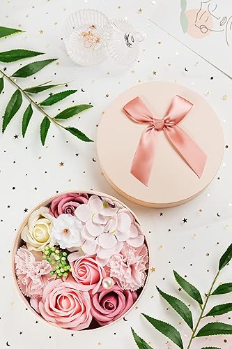 Miniatura 2 de Jabón de baño de flores perfumadas de flores de clavel con tallo, jabón de flores en caja de regalo, regalo para cumpleaños, día de San Valentín,