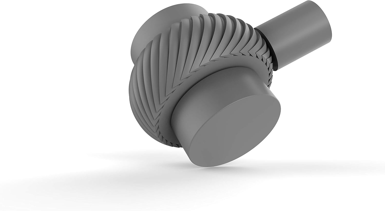 Allied Brass 102T 11/2 Inch Knob, Matte Gray