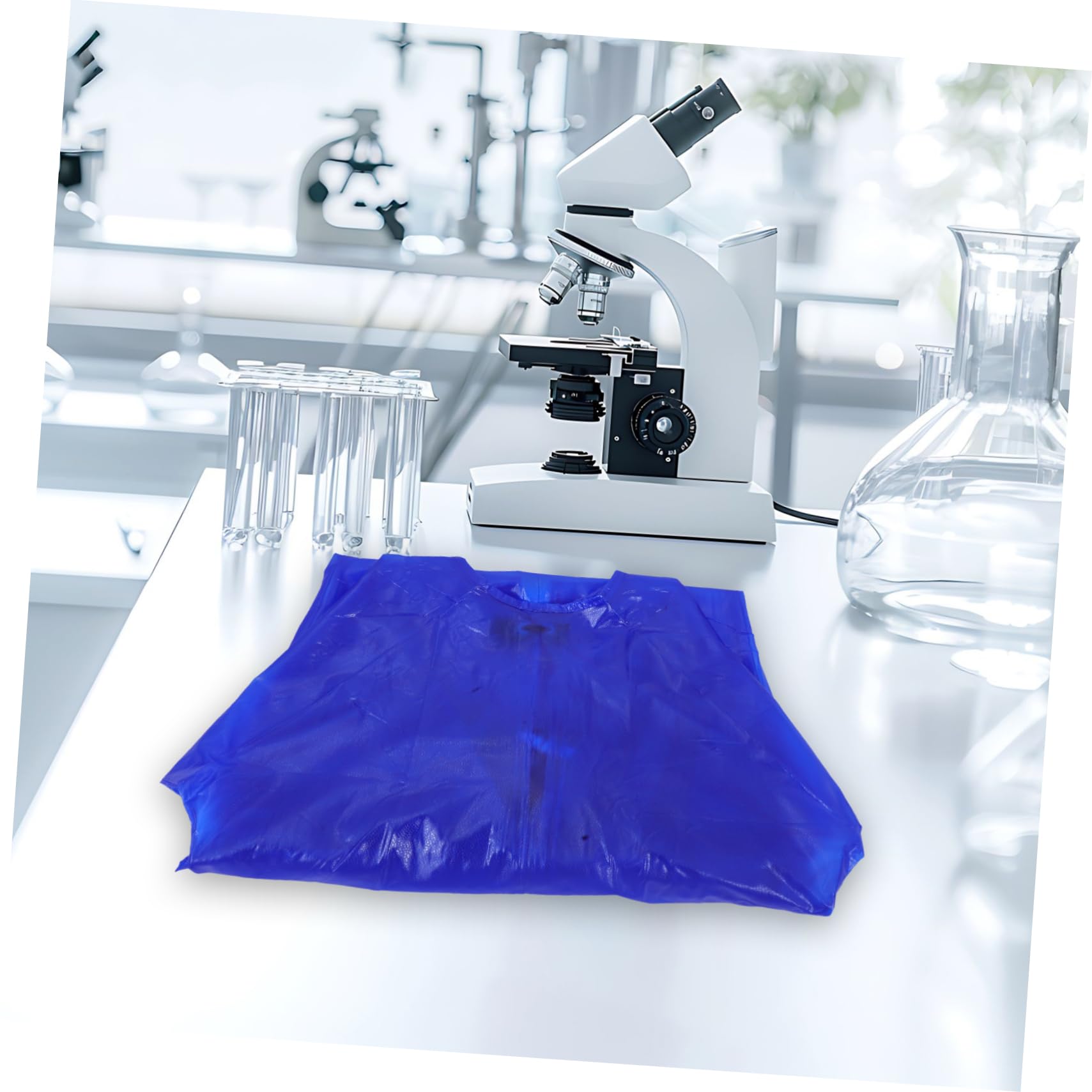Grembiule da Lavoro PVC a Maniche Lunghe Blu Grande