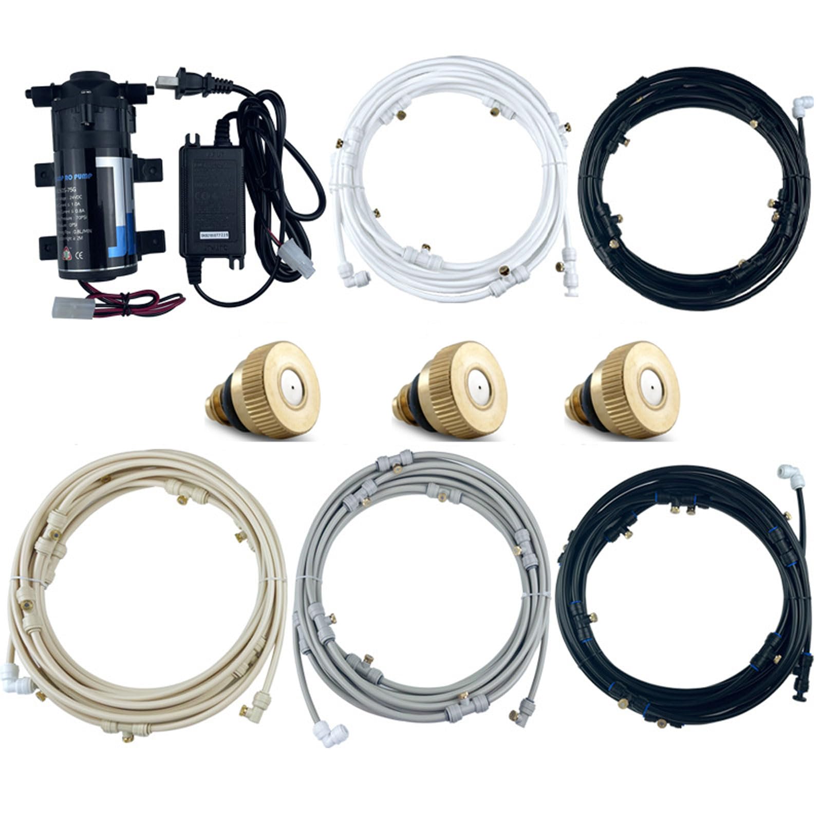 sisteme di miscelazione per esterni, Sisteme di irrigazione, Nebulizzatore Giardino, Sisteme di raffreddamento automatico per impianti di irrigazione dell'acqua per esterni per giardino, serra, ombrel