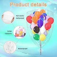 Vista 2 de 10 bolsas de plástico para globos para transporte, bolsas de almacenamiento gigantes transparentes, bolsas grandes de transporte de globos, bolsa