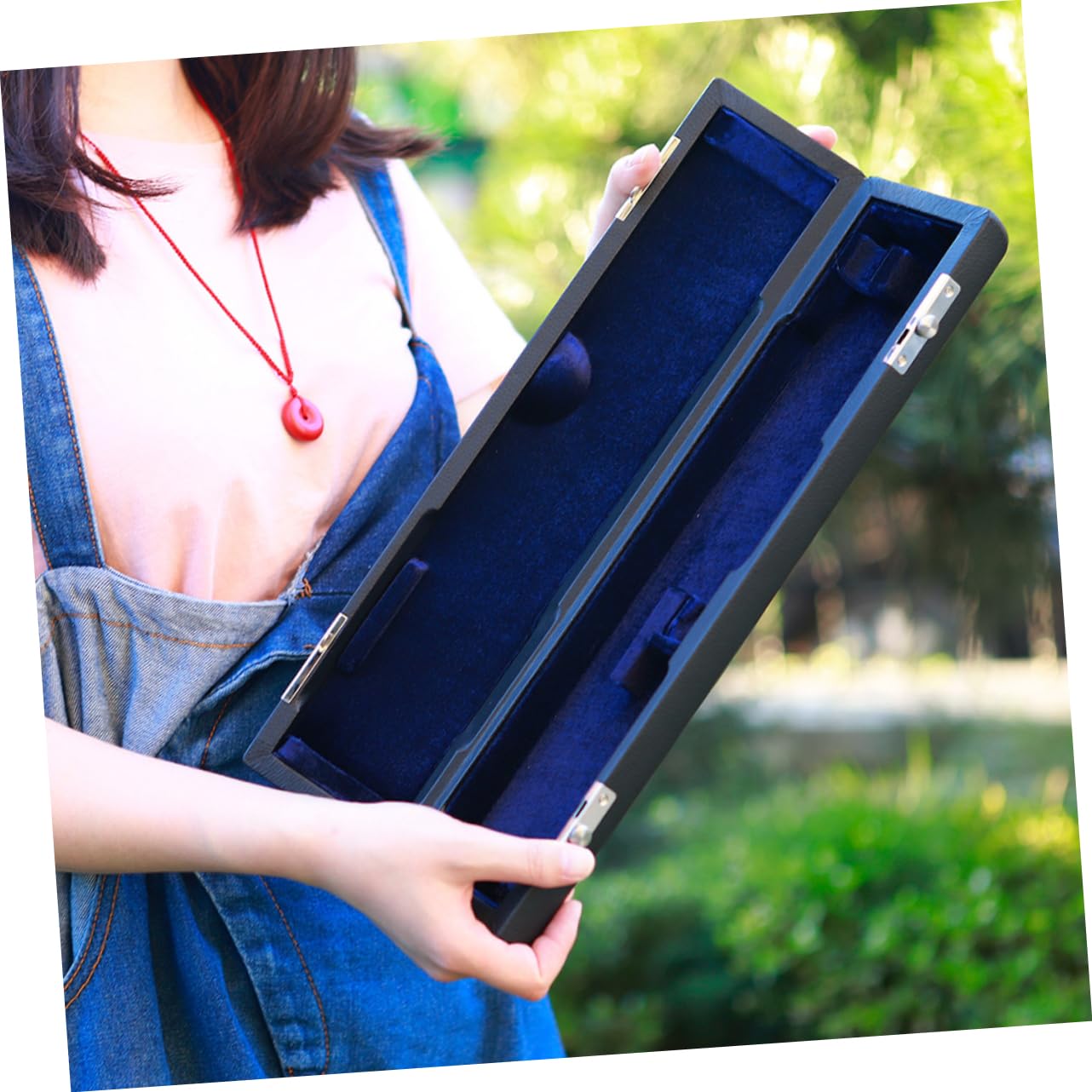 Bolsa Para Flauta De Oxford y Algodón Caja Interior Para Traje Estuche Para Transporte Portátil Bolsa Oxford Concisa Para Flauta Para Viajeros
