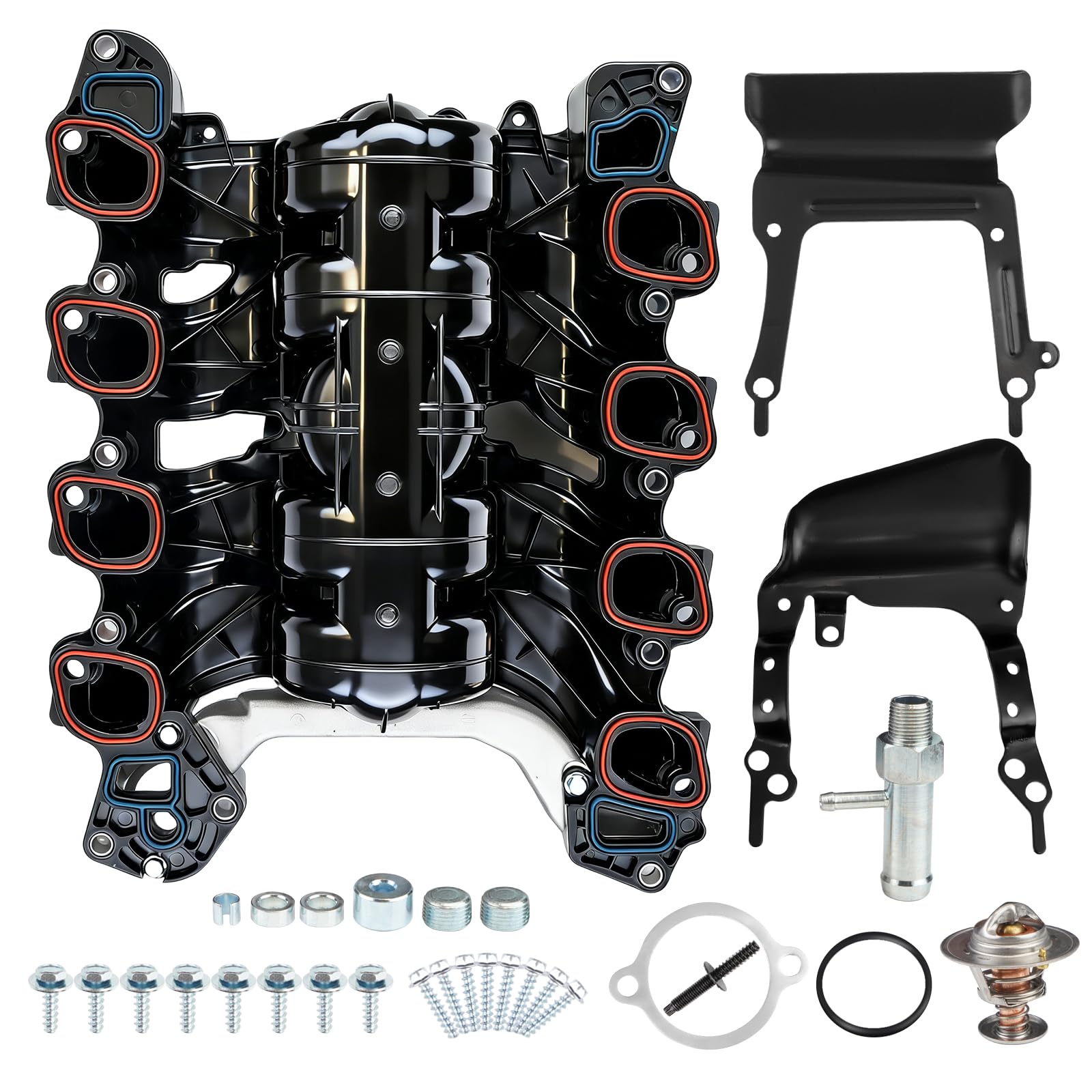 Photo 1 of Engine Intake Manifold Compatible with Ford F-150 E-150 E-25 2007 2008 Lobo 2007 2008 2009 2010 2011 4.2L 4.6L 5.4L 6.2L V6 V8 Replaces 7L3Z-9424-F 019495456162 615-375