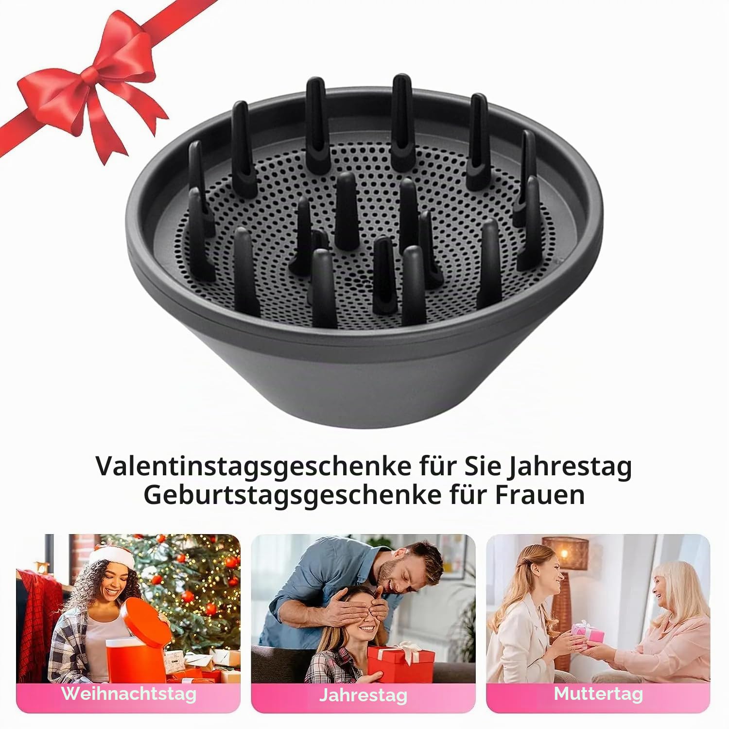 Chuancheng Haardiffusor-Aufsatzdüse für Laifen Swift Haartrockner/Swift SE, Trocknen Styling Curling Zubehör, 360 Grad drehbar