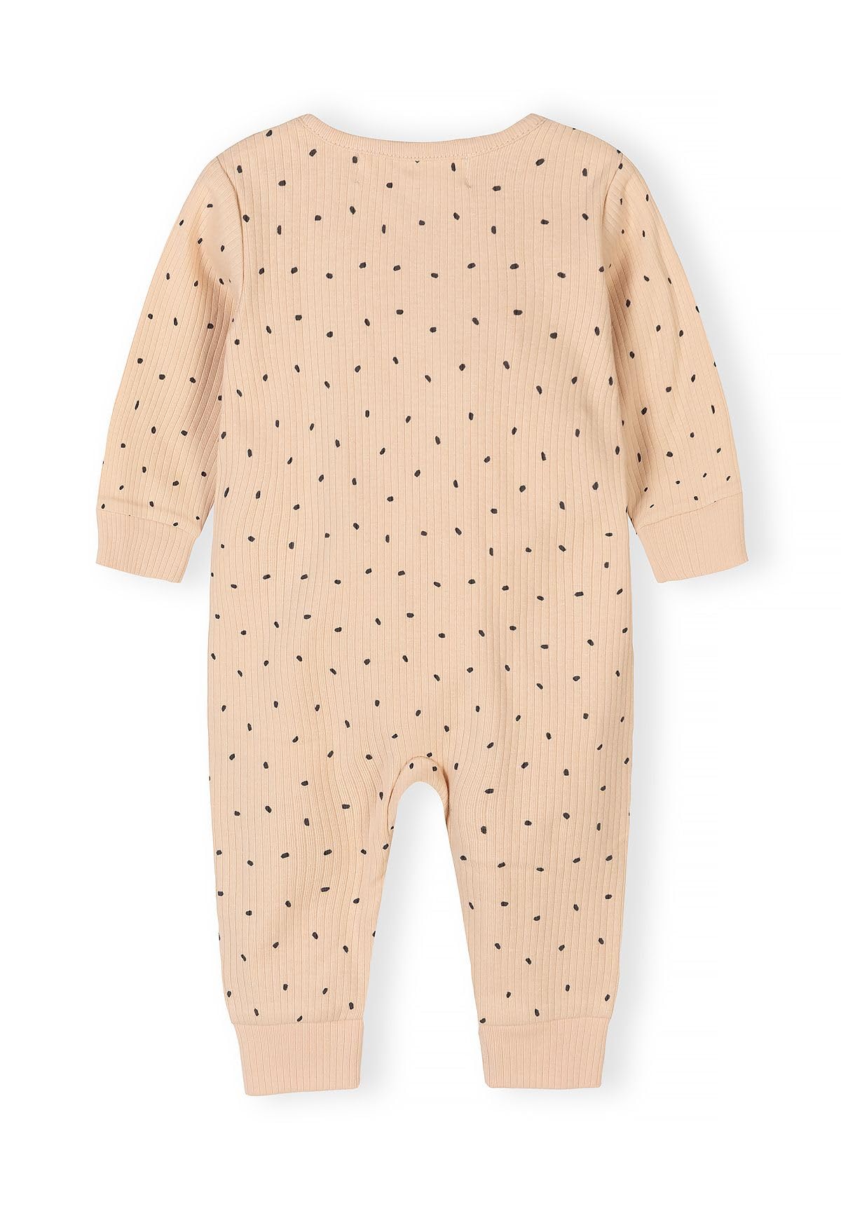 Minoti Jungen Baby Spielanzug 3er Pack 100% Baumwolle - Kinder Bodys mit Reißverschluss - Beige Ripp-Qualität