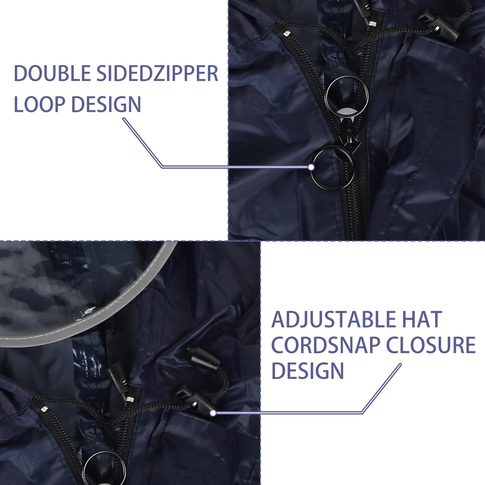 lalago Imperméable à l'eau Cyclisme Capes, Imperméable for Vélo Électrique, Poncho Pluie pour Fauteuil Roulant/Cape, Coupe-Vent à Capuche Cyclisme, Pluie Poncho Vélo