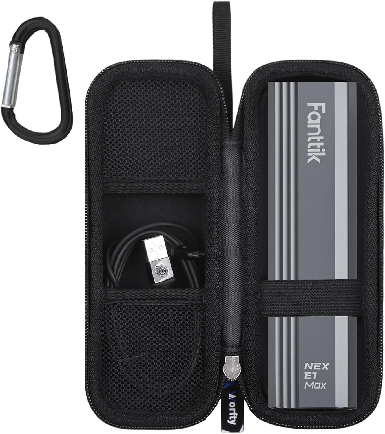 Case for Fanttik E1 Max/NEX E1 Electric Screwdriver, Storage Case Compatible with Fanttik E1 Max/NEX E1/AMAZING FLOWER 3.7V Mini Precision Screwdriver, Case Only (Black)