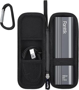 Case for Fanttik E1 Max/NEX E1 Electric Screwdriver, Storage Case Compatible with Fanttik E1 Max/NEX E1/AMAZING FLOWER 3.7V Mini Precision Screwdriver, Case Only Black