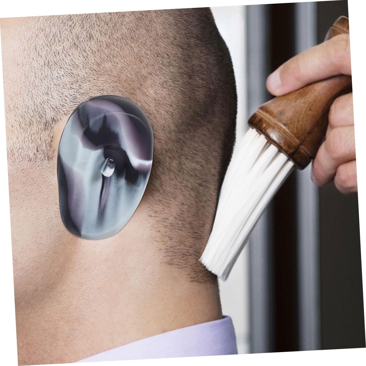 12pares Cubiertas De Oídos De Impermeables Para Tinte De Cabello Reutilizables Para Salones y Personal Protección Tinte De Peluquería