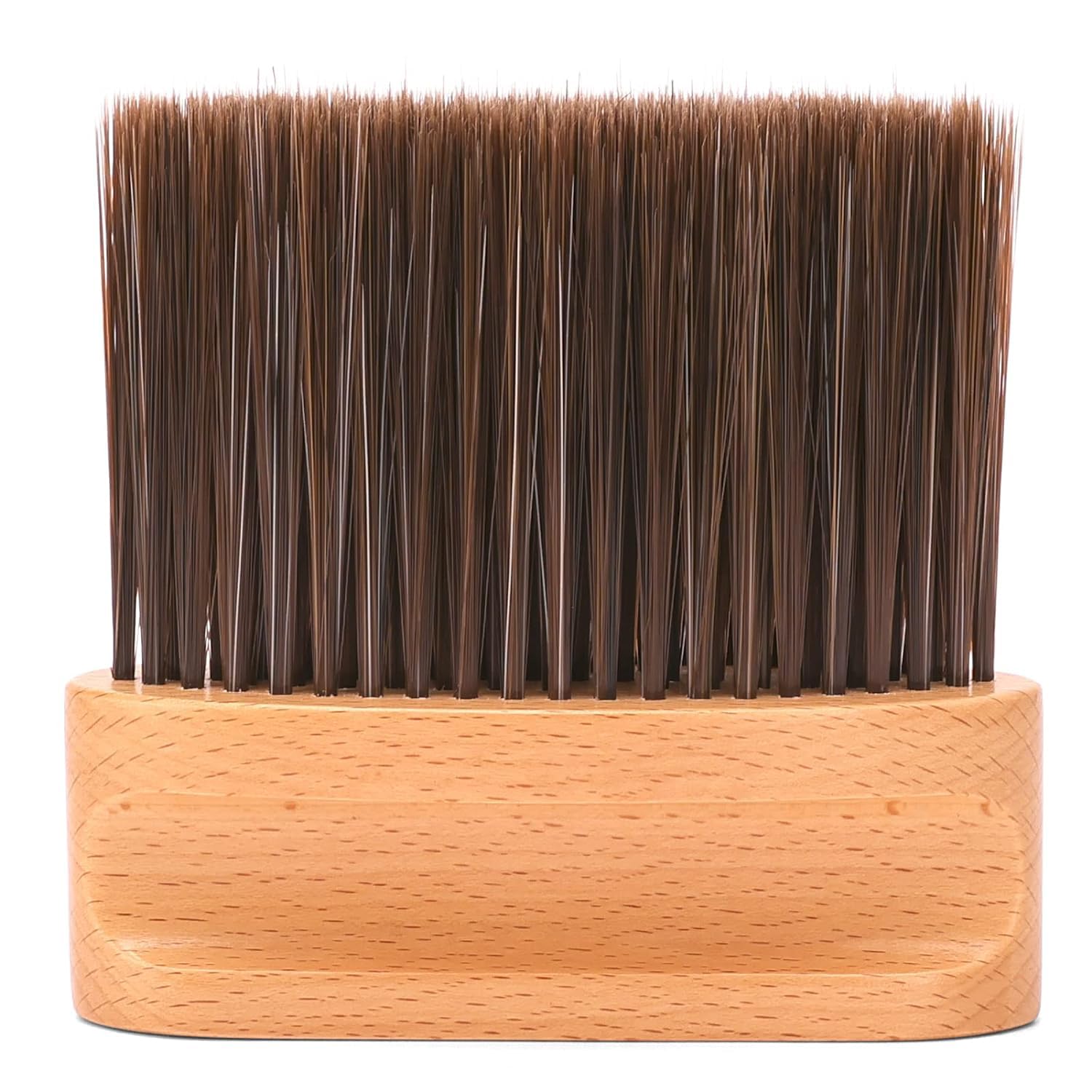 Excefore Barber Neck Brush, Duster for Hair Cutting, Soft Wood Neck Cleaning Brush, Professional Salon Tool
