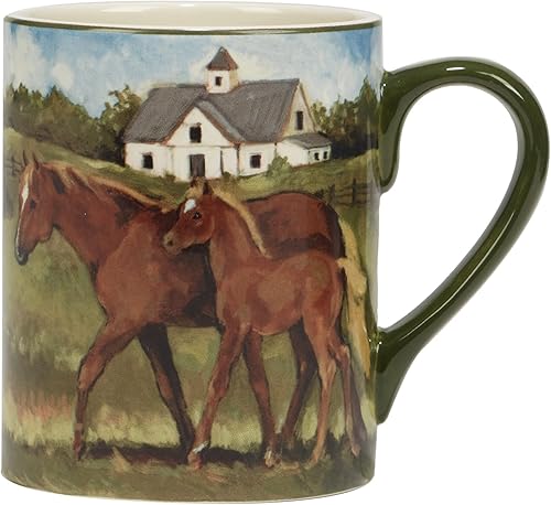 Miniatura 2 de Certified International York Stables - Tazas de 18 onzas, juego de 4 diseños surtidos