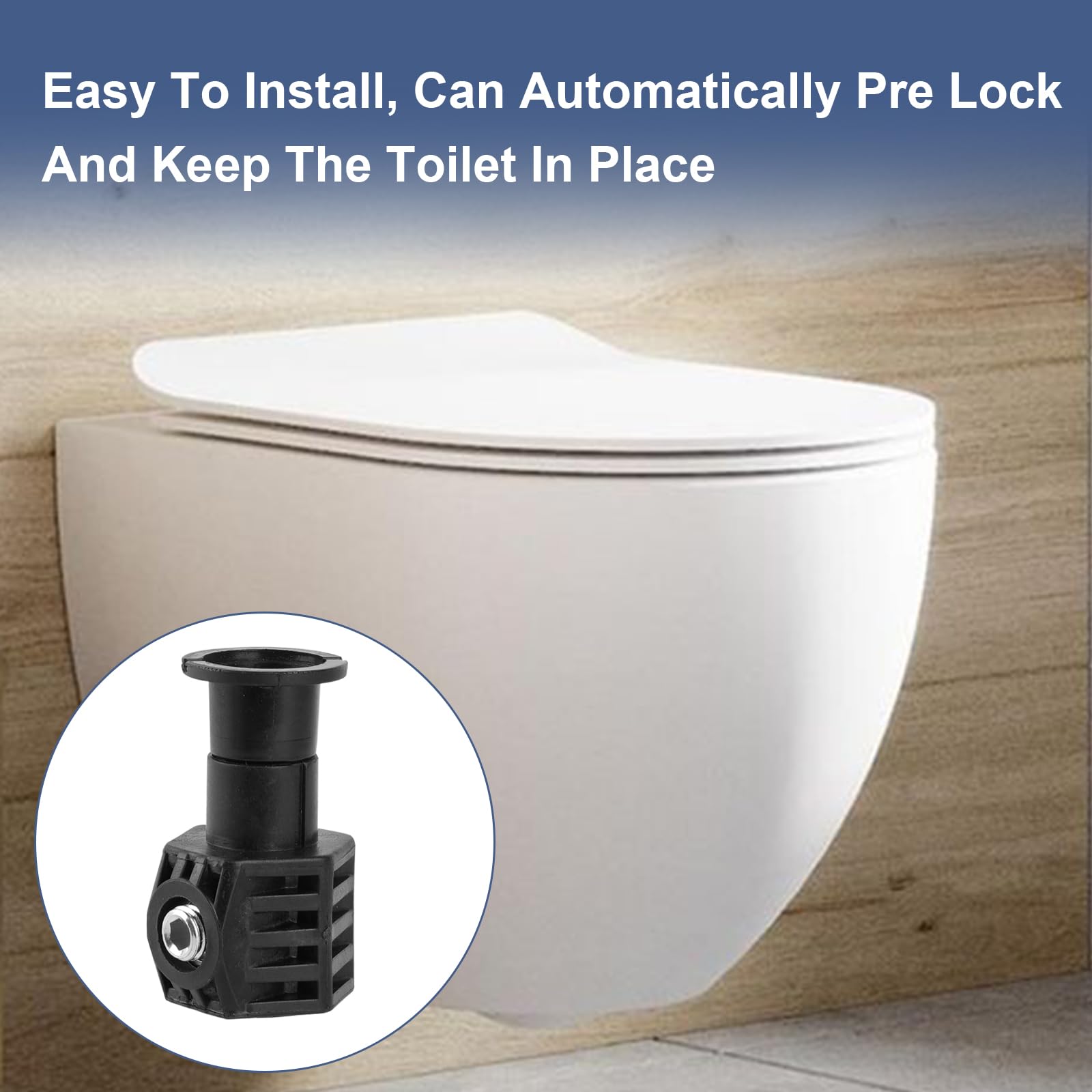 Toilet Fixing Set, Universal Fixing Screw Set for Wall-Mounted Toilet - Image 3