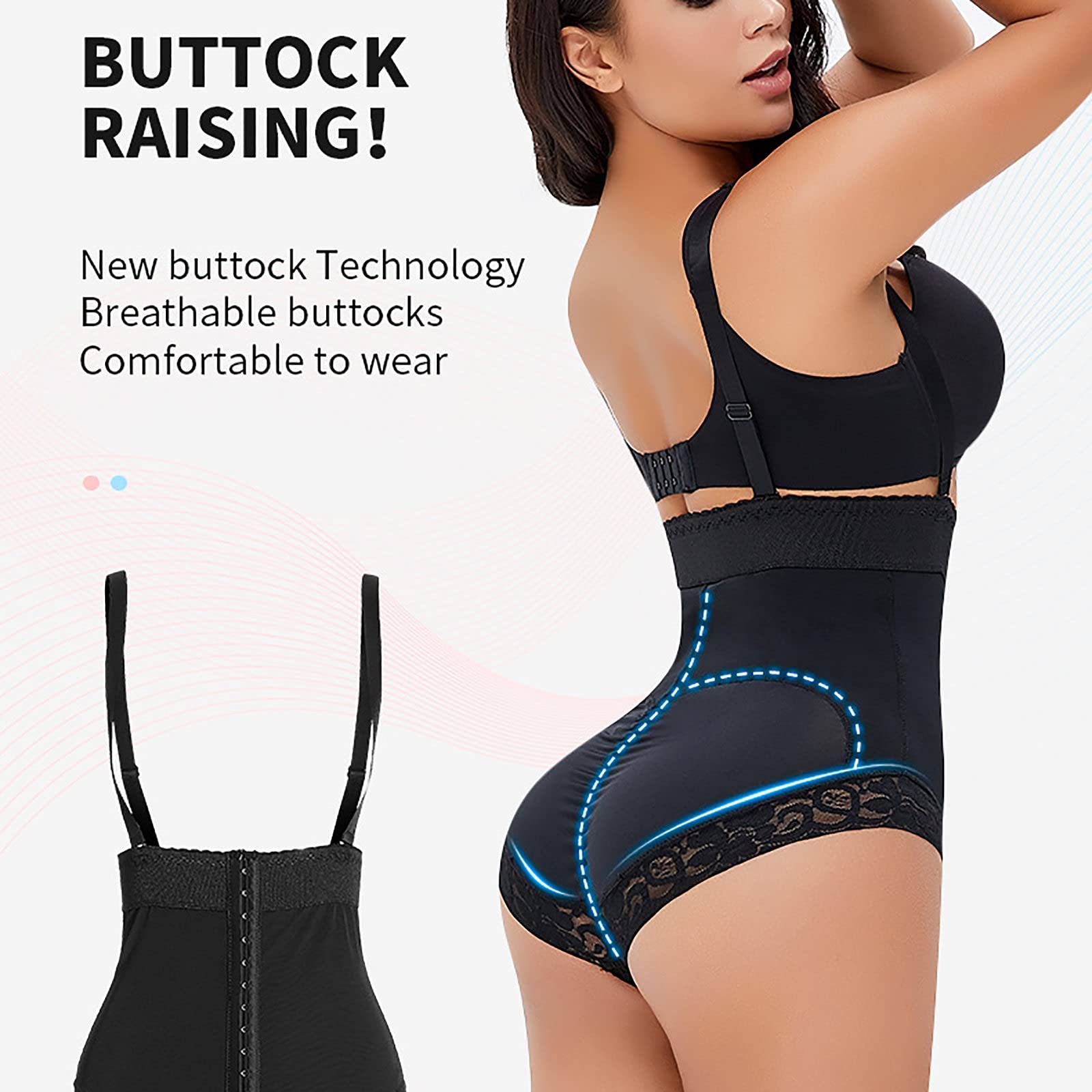 Body Modellante a Busto Aperto, Intimo Modellante Senza Cuciture, Modellante for Donna
