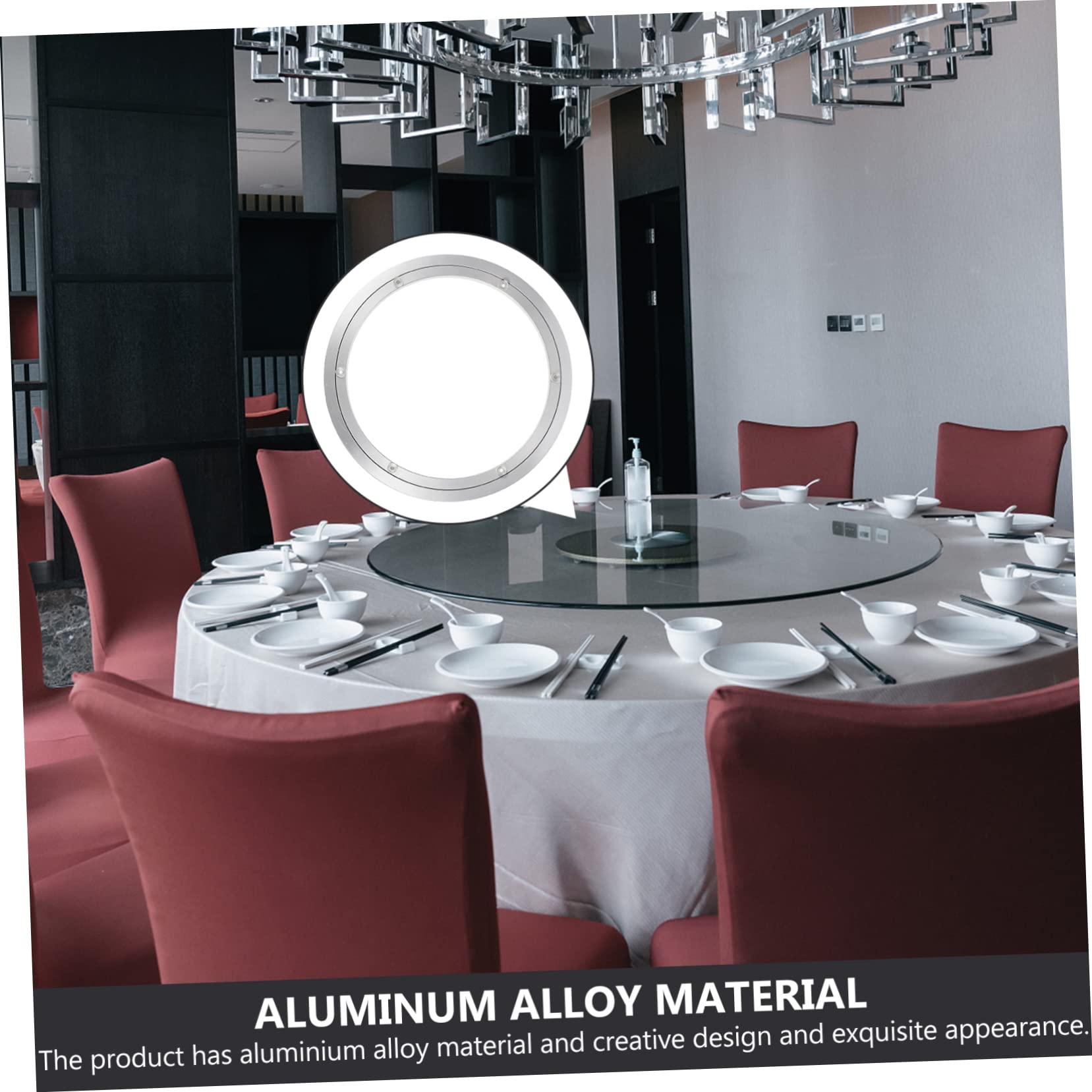 TOPBATHY Giradischi Per Tavolo Da Pranzo Cuscinetto Per Giradischi Rotante Per Uso Domestico Girevole Per Ristorante Accessorio Per Tavolo
