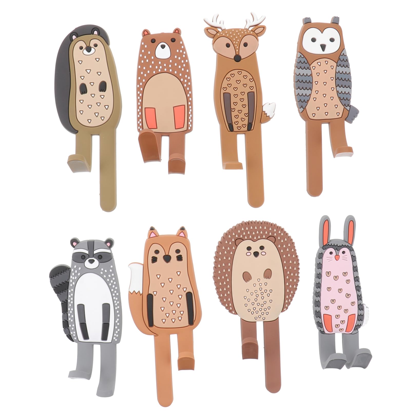 Crochets magnétiques décoratifs animal faciles à utiliser pour cuisine x8