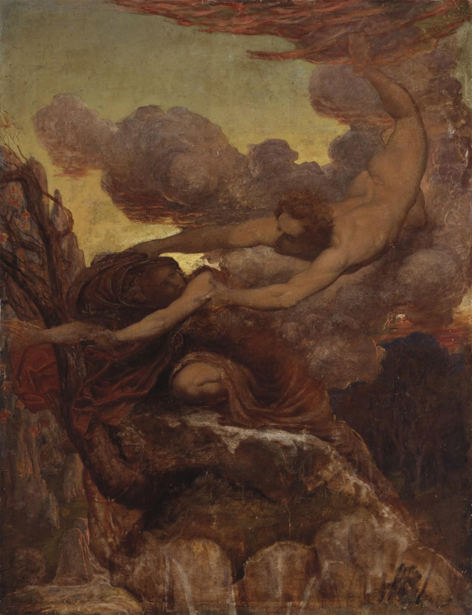 HRJUBWREE Oil Painting Prints on Canvas Painting Picture Perseus by William Blake Richmond Artwork Canvas Prints for Home Decor 60x90cm