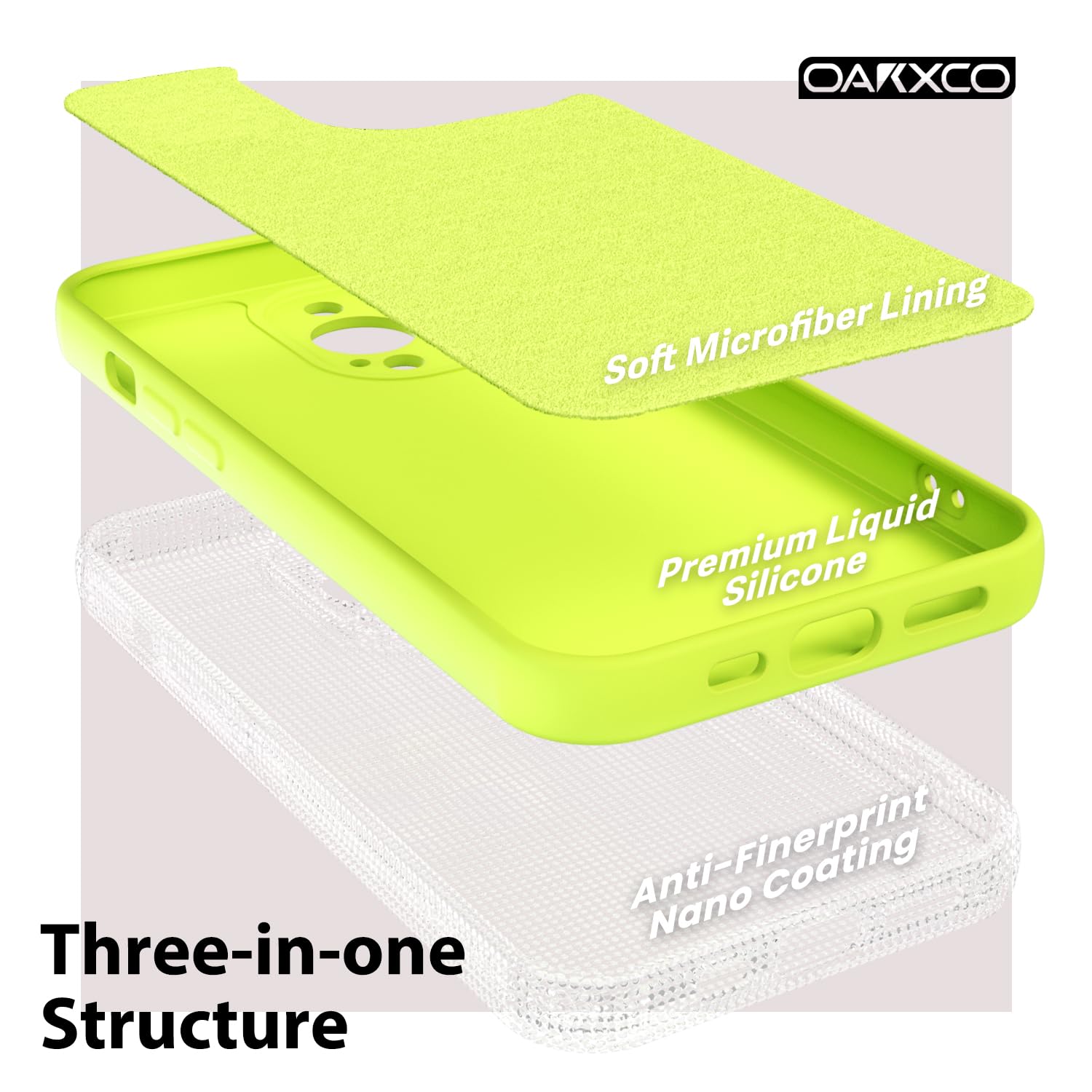 oakxco for iPhone 16 Pro Max Case Liquid Silicone, Soft Rubber Gel Elegant Aesthetic Basic Simple Cover, Cute Thin Slim TPU Matte Solid Color Plain Smooth Case for Women Girl, Light Pink — view 654