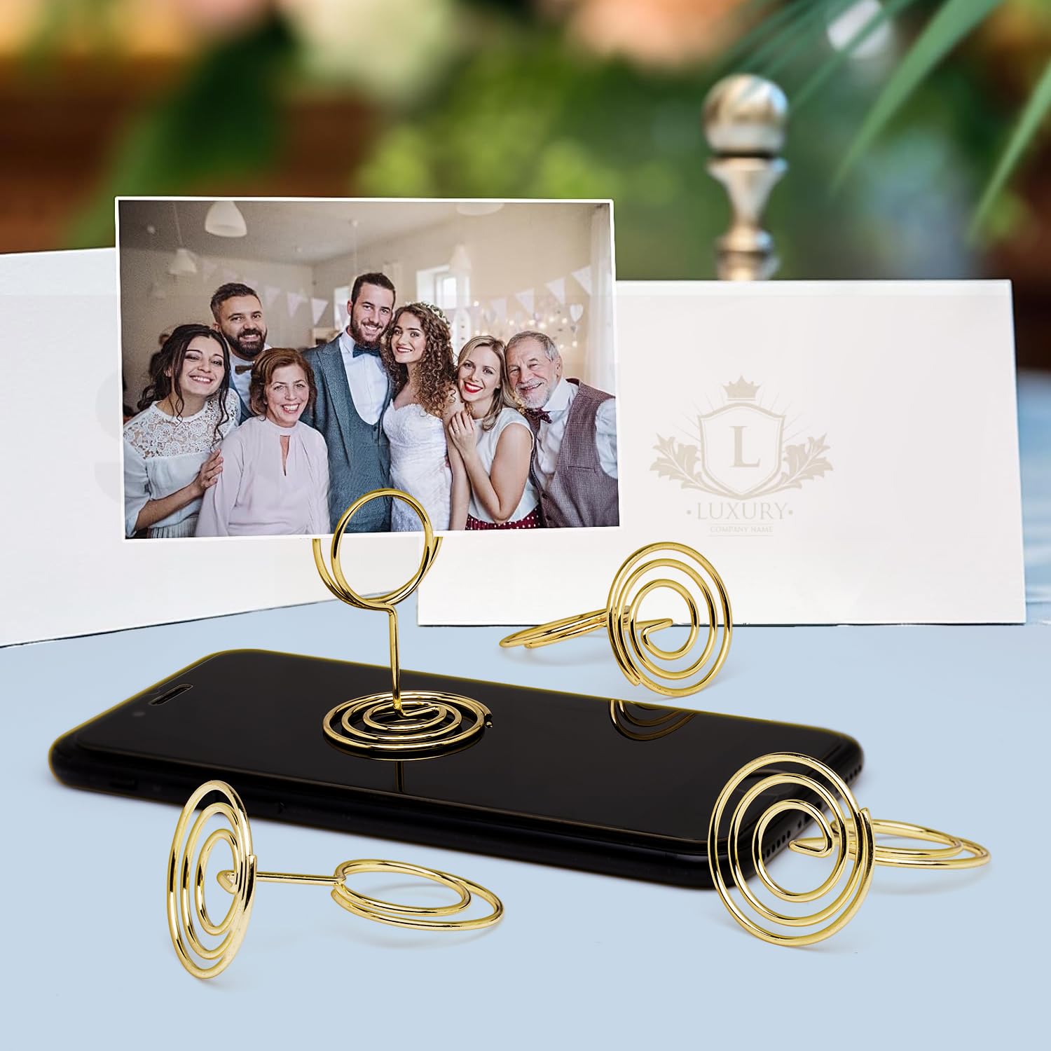 Gold Table Number Holders - 30 Pack -6