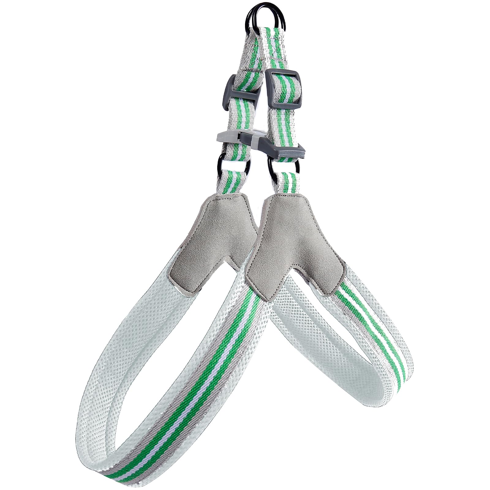 No Pull Dog Harness,No Choke and Step-in,Adjustable Belts Breathable Soft Mesh,Escape Proof No Rub Dog Harnesses for Small Medium Large Dogs (Green, S)