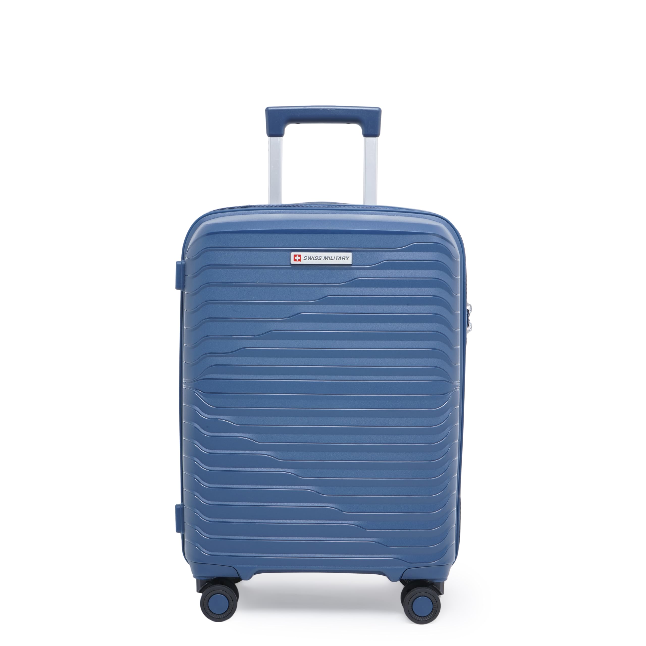 swiss military Horizon Series Polycarbonate (PC) Hard Case Eight Wheel Luggage Trolley Bag, Suitcase for Travel with TSA- Lock, Blue, (Small, 55cm-20 Inch)-picture-30