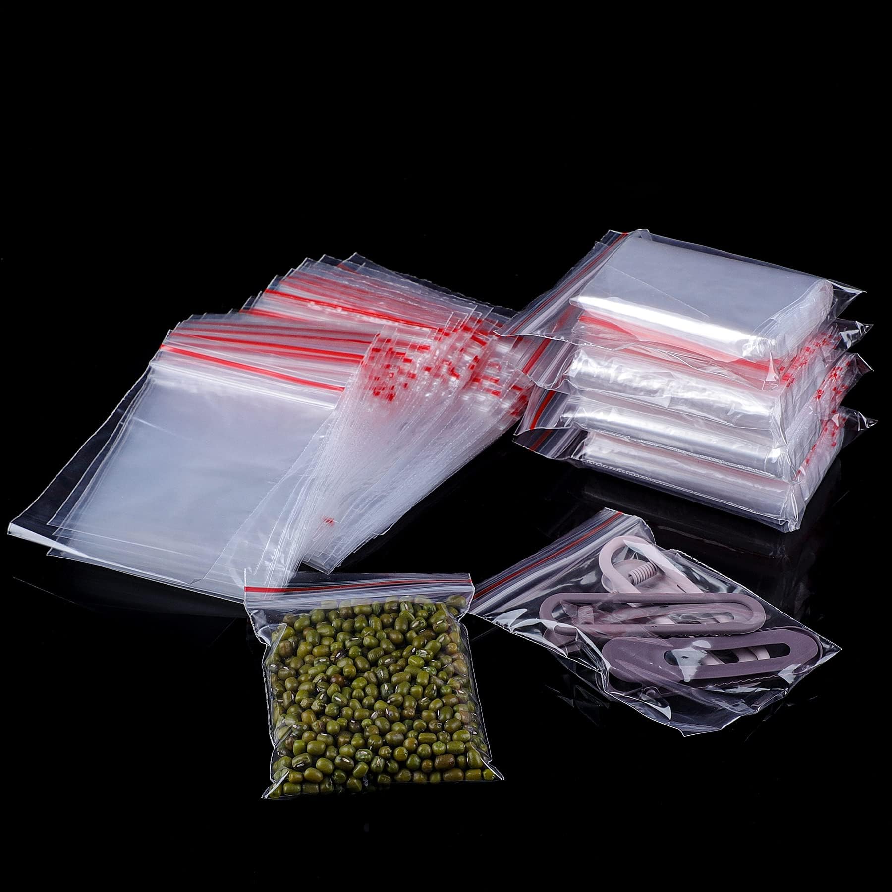 100X 30 x 30mm Heavy Duty Small Tiny Poly Plastic Sealy Grip Zip Lock