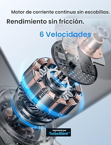Miniatura 3 de Dreo Ventiladores de techo con luces, 52 pulgadas, 6 velocidades, LED regulable de 5 tonos de color, motor CC reversible silencioso, control remoto