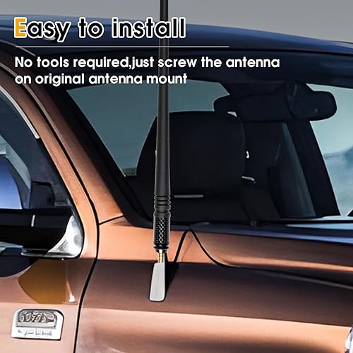 Miniatura 6 de West-xingzhe Antena de radio para Toyota TundraFJ,Antena de radio de 13 pulgadas,Núcleo interno de cobre altamente canductivo