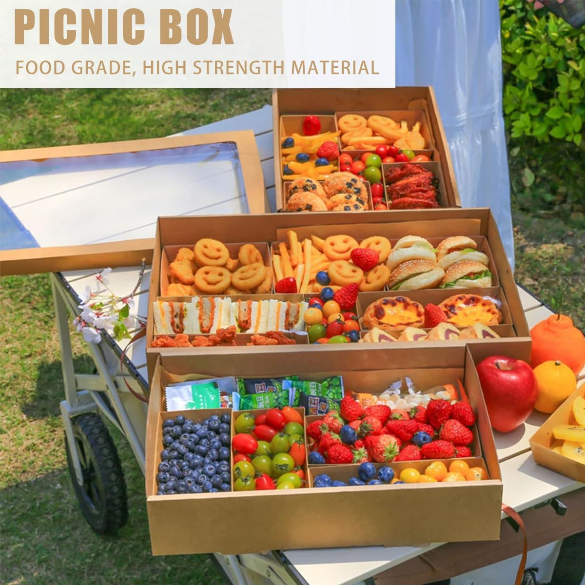 10 Pack Large Bakery Boxes with Window, 22x9.8x3.15 Inch Cookie Boxes, Cardboard Pastry Boxes, Brown Treat Box for Gift Giving, Baking Pies, Cakes, Muffins and Desserts (XL)