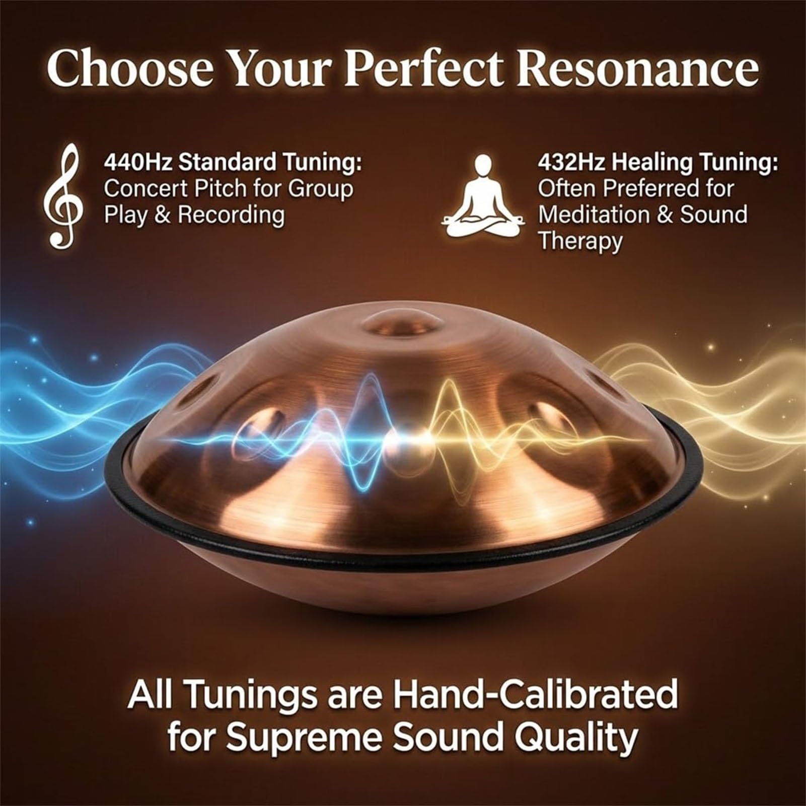 9/10/12 Notizen Handpan-Drum-Sets - 22-Zoll-Steel Tongue Drum Percussion Drum Instrument, Hand Pan-Trommeln In D-Moll Mit Tragetasche Für Klangheilung, Persönliche Meditation(Silver,432HZ/12Note)