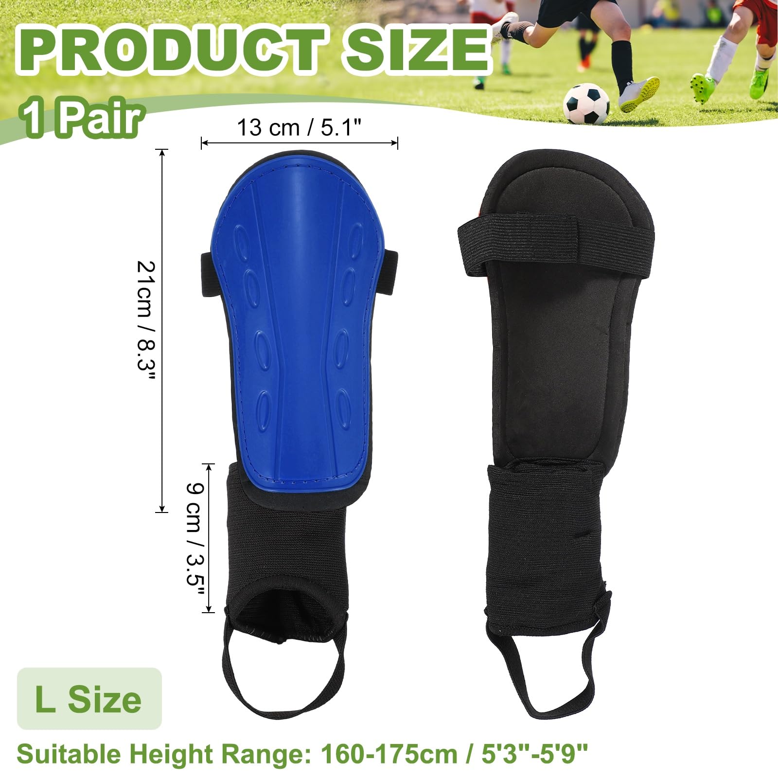 Espinilleras de fútbol, equipo de protección con protección para el tobillo, ajuste para adultos jóvenes, mujeres y hombres, fútbol americano, entrenamiento)