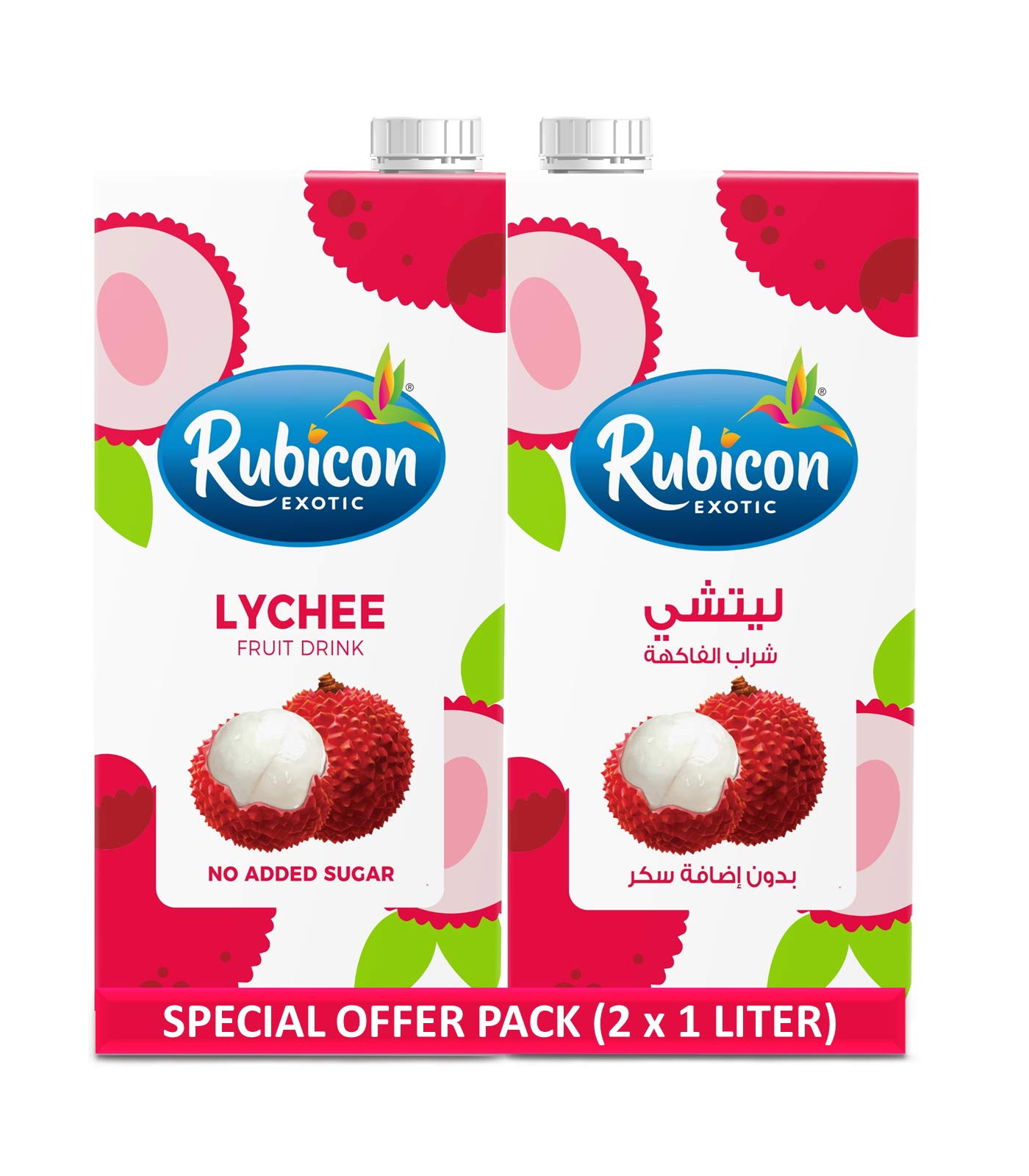 Lychee Juice Drink No Added Sugar1 ltr (Pack of 2)