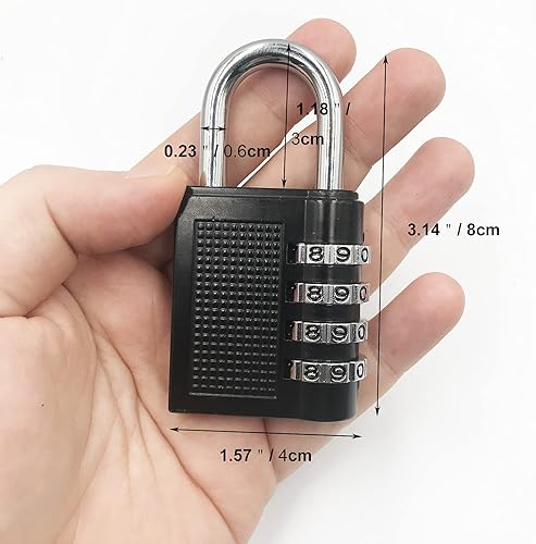 Vista 15 de LAJIAOZ Pestillo de puerta de perno deslizante negro resistente con orificio para candado, herrajes sólidos, pernos deslizantes de metal grueso