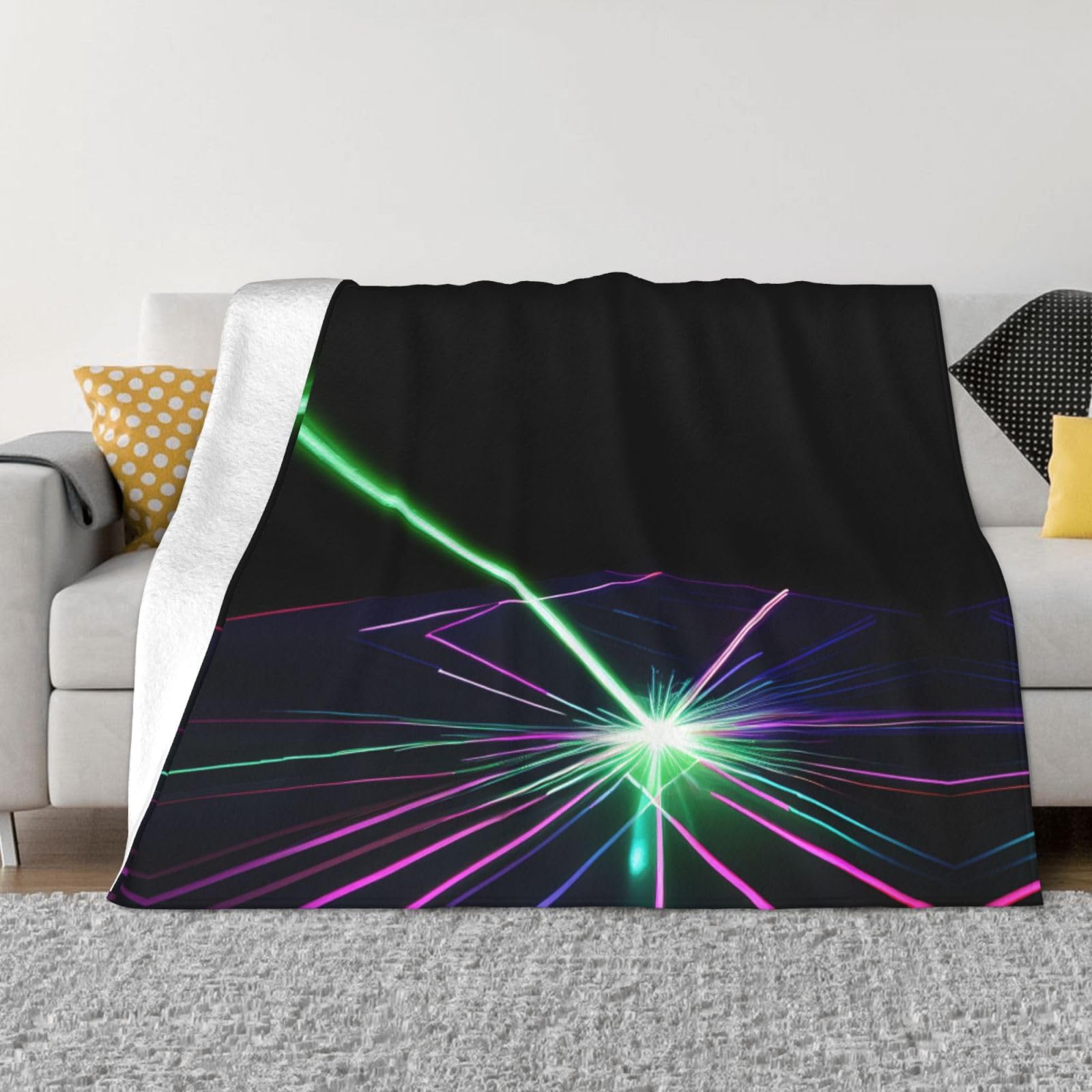 Couverture chaude anti-froid en flanelle douce pour canapé et lit confortable