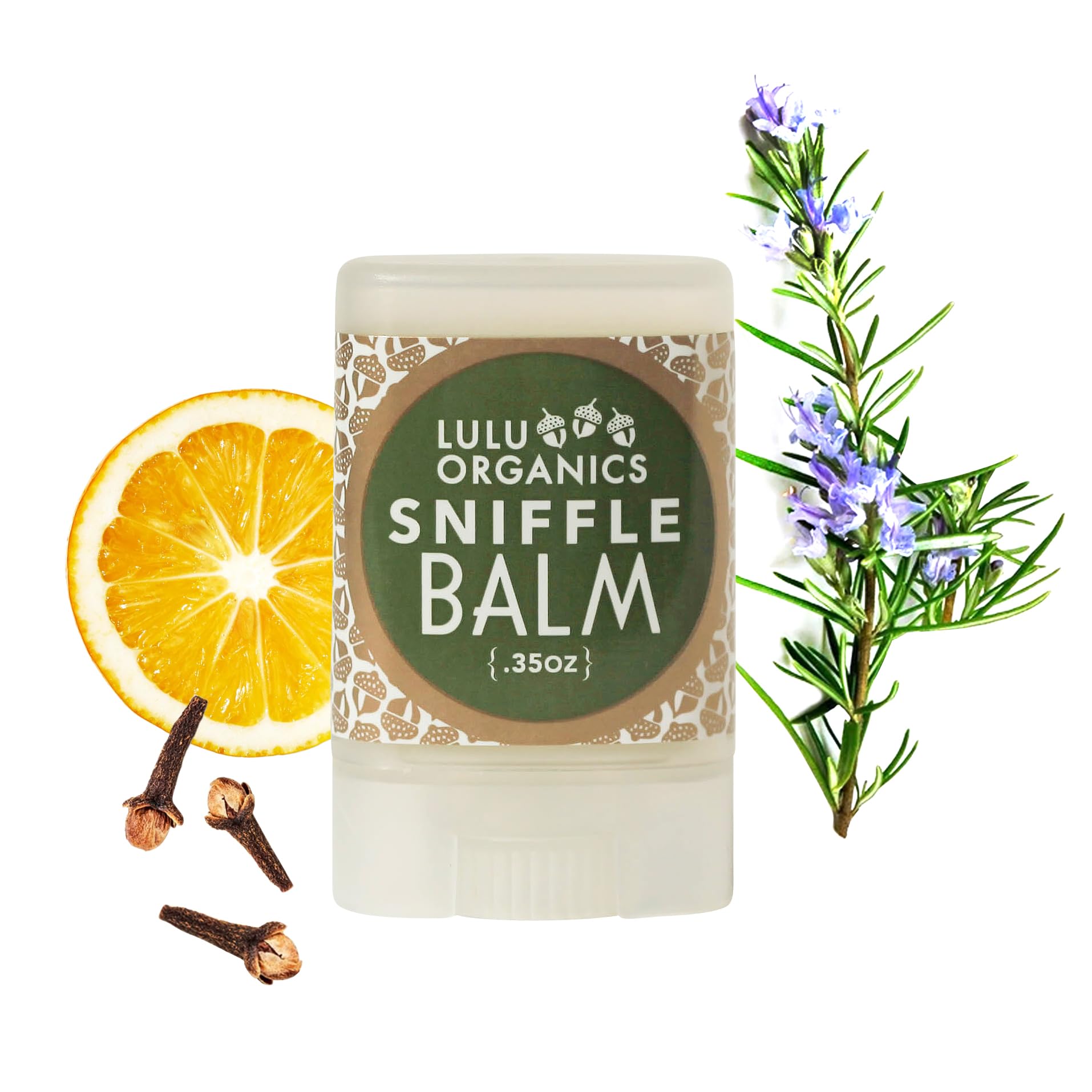Lulu Organics - Sniffle Balm Stick With Resistance Oil, Essential Oils Blend For Congestion, Cough & Skin Care, Sniffle Stopper, Chest Rub For