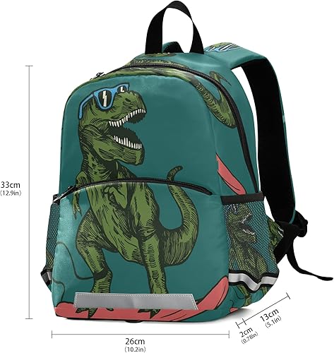 Miniatura 3 de Mochila infantil divertida de dinosaurios para jardín de infantes para niñas pequeñas y niños, Color 2, Viajar