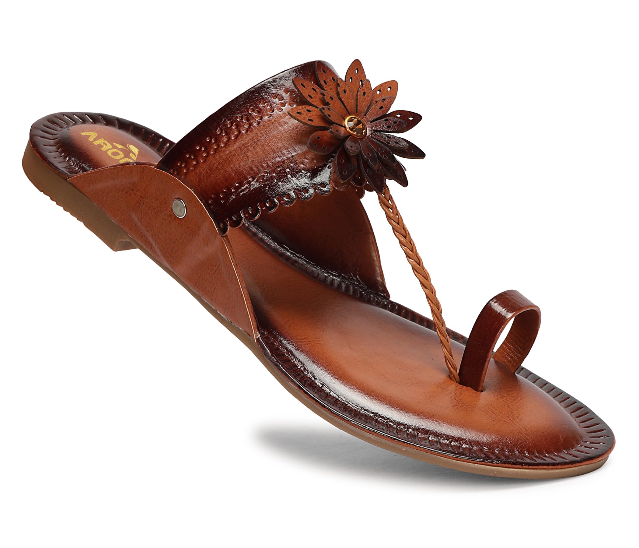 aroom Fashionable Women’s Flat Slip-On Sandals Elegant Ladies Flat Sandals for Daily Wear-picture-48