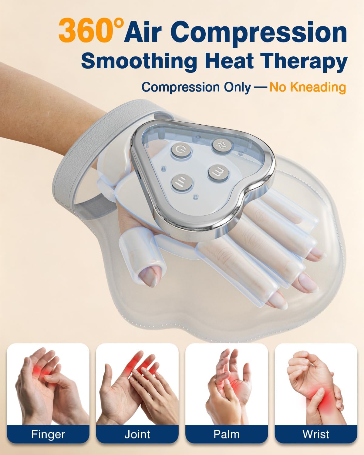 cotsoco Hand Massager with Heat and Compression for Arthritis Carpal Tunnel