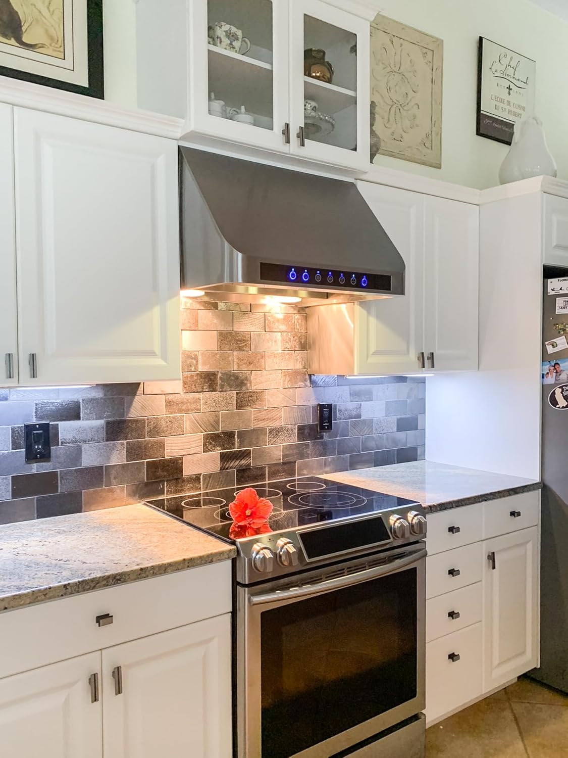 PROLINE 30-Inch Under-Cabinet Range Hood, Ducted, 1000 CFM, Stainless Steel, LED Lights, LCD Touch Control, ULTRA-QUIET Blower Motor, 4 Speed, 3-Year Warranty, PLJW 101.30