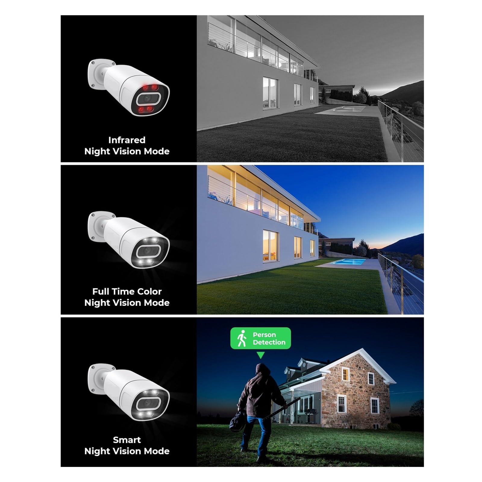 System Kamer Bezpieczeństwa CCTV 4K 5Mp 8Mp Poe Zestaw Do Monitoringu Wideo Domowego 8-kanałowy NVR Audio Zewnętrzna Kamera IP Aplikacja Wykrywanie Ruchu(None,8MP 8PCS Camera)