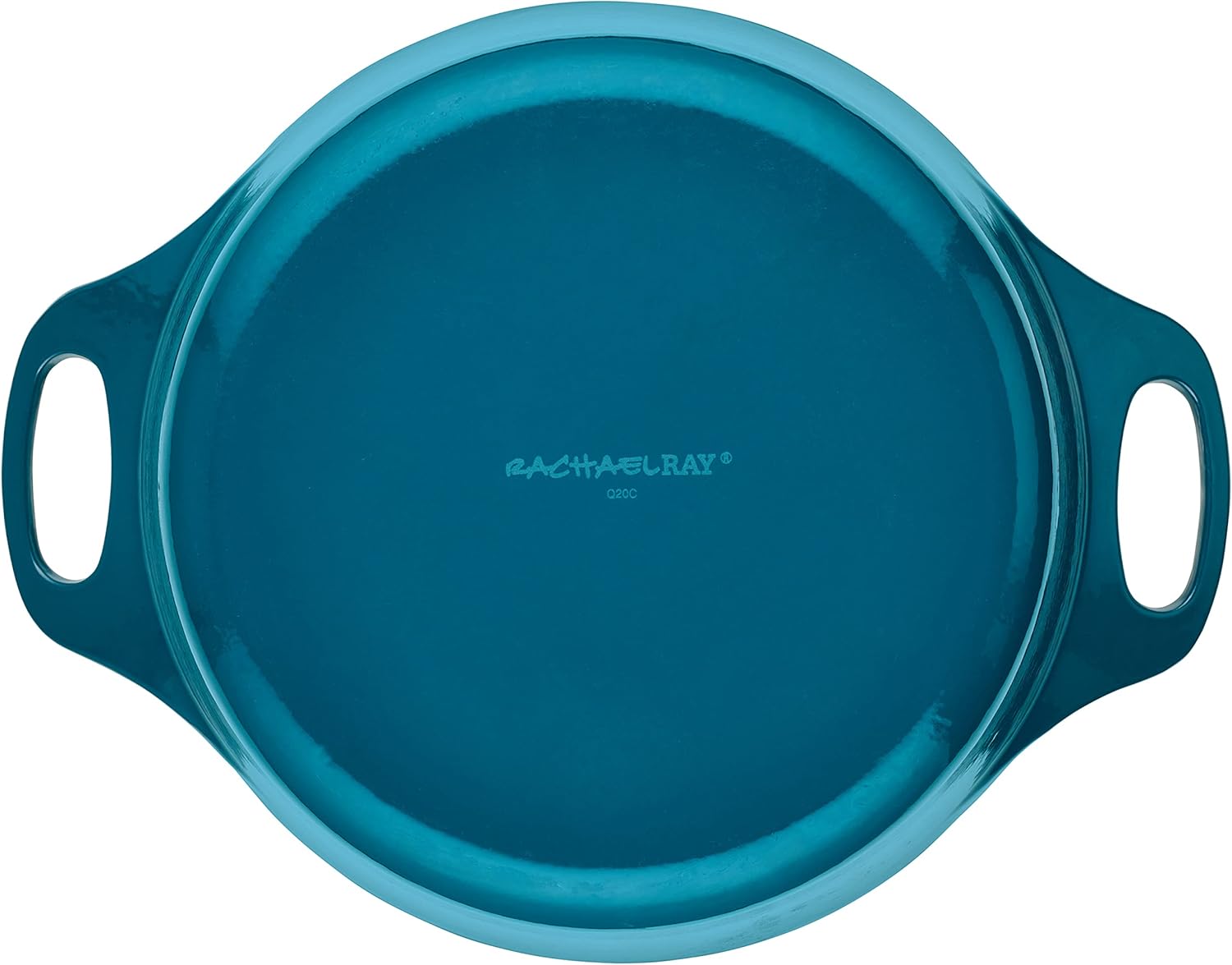 Rachael Ray Enameled Cast Iron Dutch Oven/Casserole Pot with Lid, 5 Quart, Teal