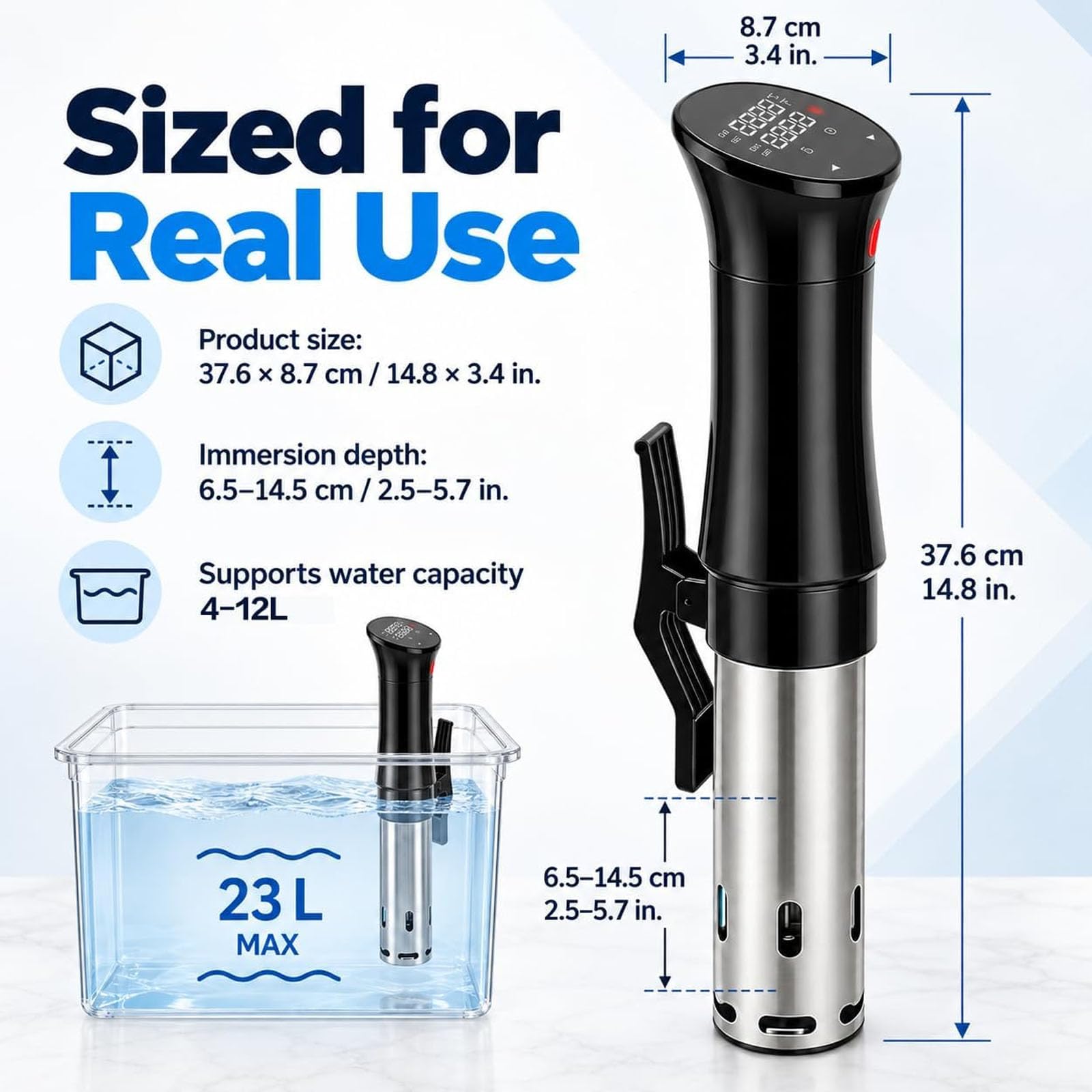 Cuiseur Sous Vide, Machine de Précision Sous Vide 1100W