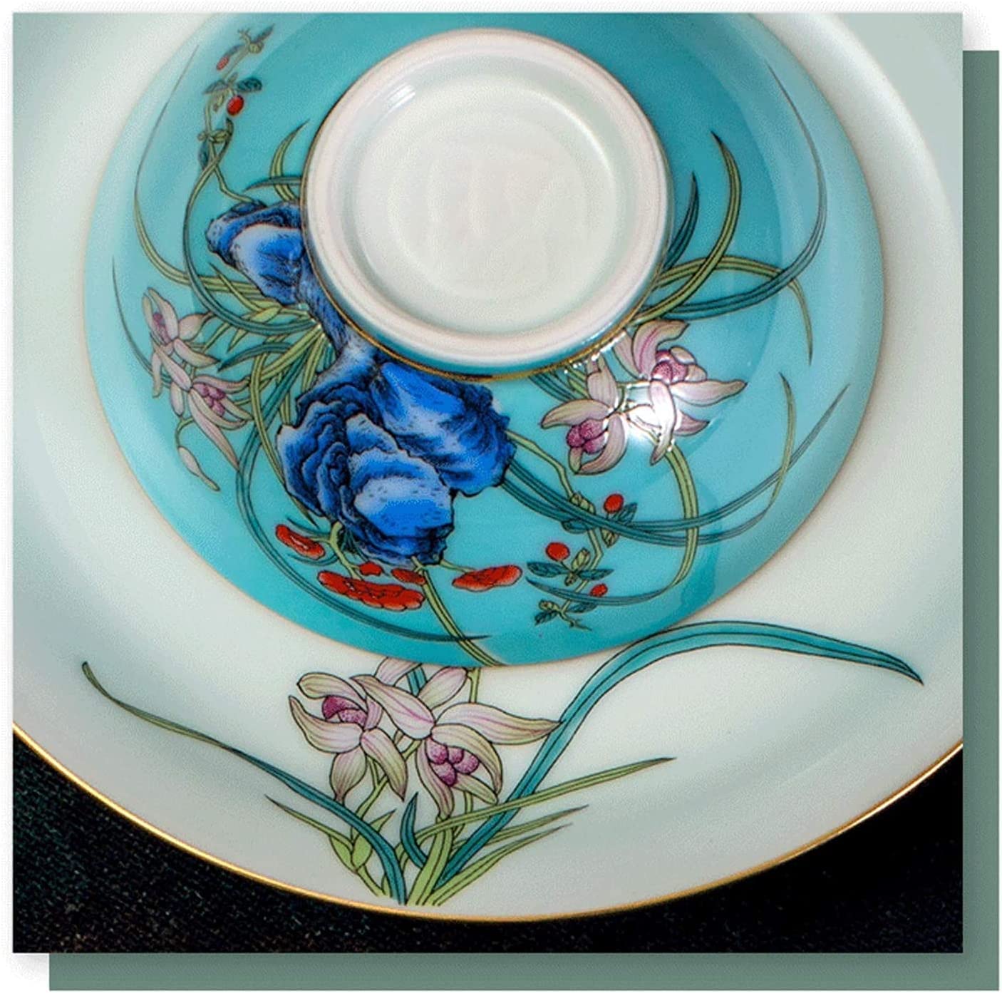 38-częściowy zestaw zastawy stołowej, luksusowy, rodzinny zestaw zastawy stołowej, wytłaczany, ręcznie wykonany zestaw naczyń z porcelany kostnej w kolorze złotym, talerze do steków i miska na